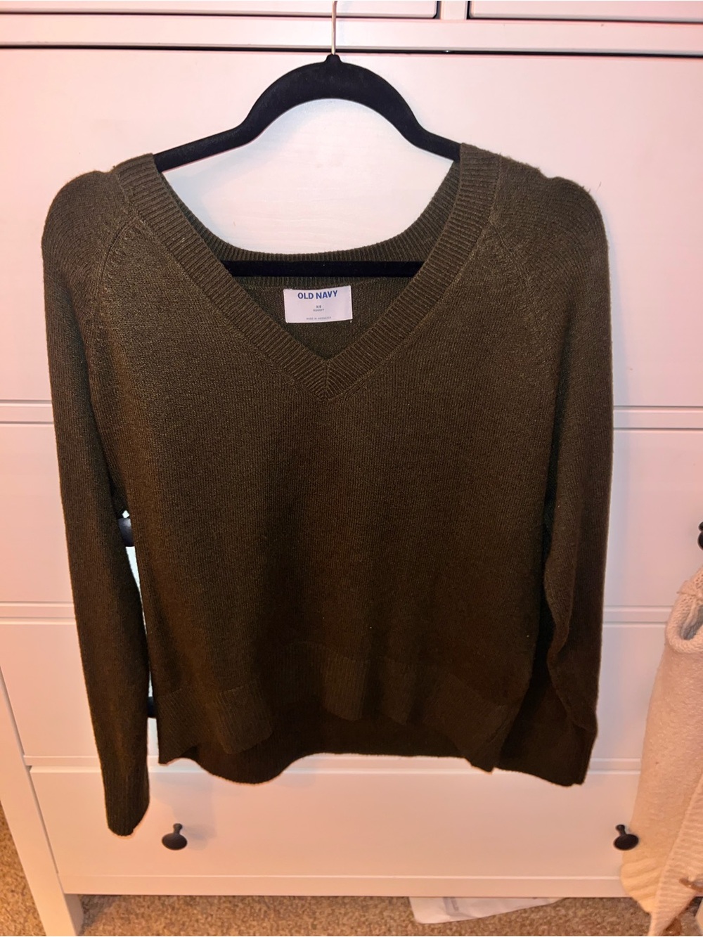 Old Navy Olive Green V-Neck Sweater